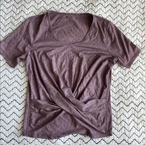 lululemon Twist Front Crop Tee